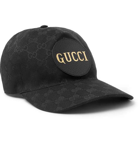 gucci cap black mens|all black gucci cap.